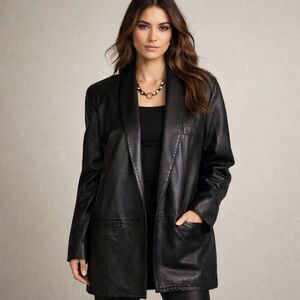 Siena Italian Leather Car Length Coat Made in USA